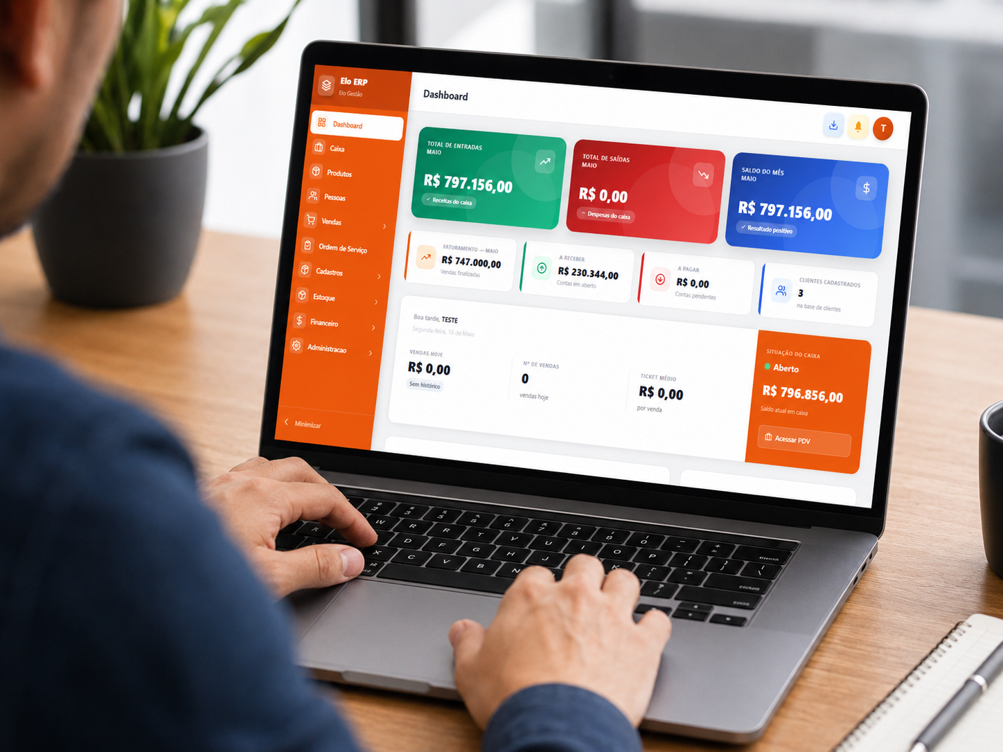 Sistema ERP na prática
